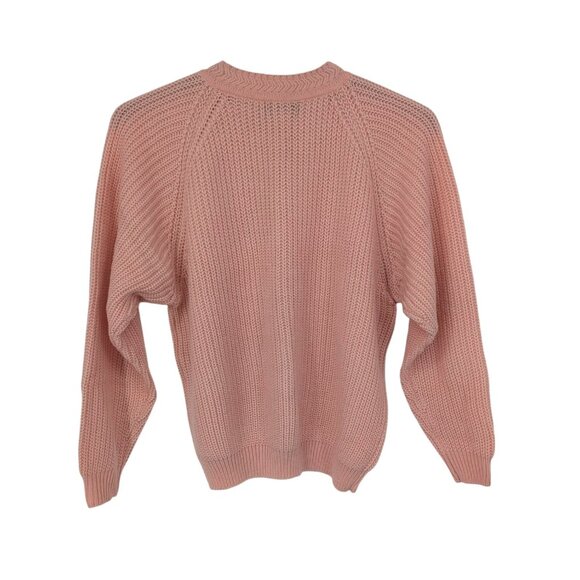 Vintage American Weekend Chunky Knit Sweater Women Size M Coquette Cottage Retro - Picture 2 of 6